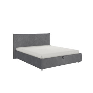 Кровать с подъемным механизмом Бест 160х200 графит (велюр)