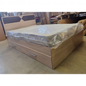 Кровать Николь 1400х2000 Ясень Шимо-Лиственница темная