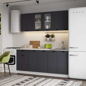 Кухня Хозяюшка Сканди 1,8 Графит софт