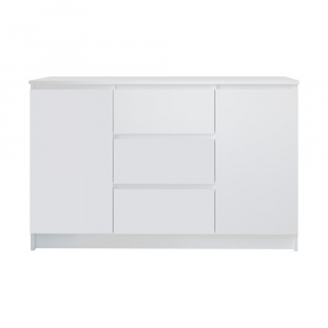 Комод Мори 1200 с тремя ящиками Белый