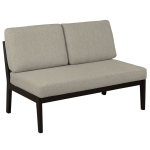 Диван-скамья массив мягкая Венге/UNO CREAM