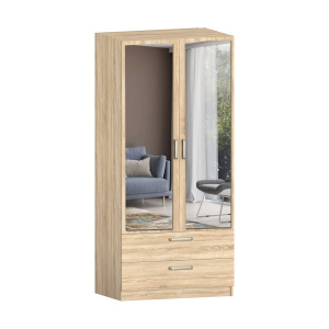 8.024Z Шкаф 2-х дверный с ящиками и зеркалом