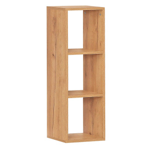 Стеллаж 3 ячейки Дуб Крафт золотой