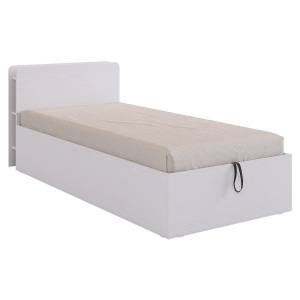 Кровать с подъемным механизмом Юниор 90х200 белое дерево