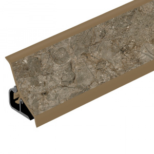 Плинтус AP120 Аламбра темная 1268 / Thermoplast