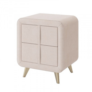 Тумба прикроватная Софи 2 крем (велюр)