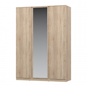 Шкаф НК STERN 3-х дверный с зеркалом Дуб сонома