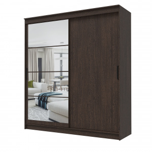 Шкаф-купе ГРАНД 1 2,0 Венге/Зеркало/Венге ЛДСП