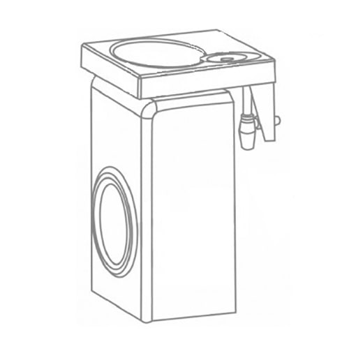 Раковина над стиральной машиной Мейси V5