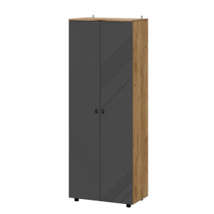 Шкаф Байкал двухстворчатый Дуб Золотой/Графит