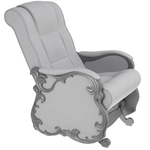 Кресло-маятник Версаль серый ясень/Ultra Smoke