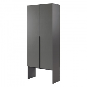 Шкаф двухдверный L800 Баско графит