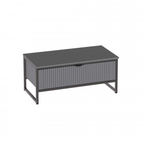 Тумба для обуви Нора с ящиком Металл Бруклин/Графит