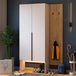 Прихожая К6 дуб крафт золотой/кашемир