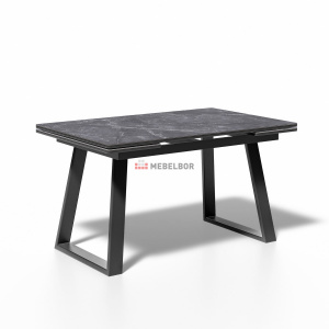 Стол обеденный Kenner ML1400 черный/керамика мрамор черный