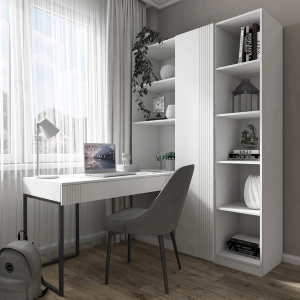 Набор Уголок школьника Мишель Белый/Серый