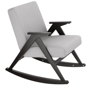 Кресло-качалка Вест венге шпон/Ultra Smoke