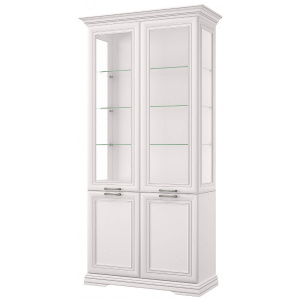 Шкаф-витрина SEVILLA 2V2D Белый