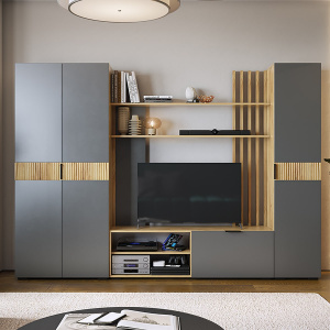 Гостиная Бери К2 дуб крафт золотой/графит