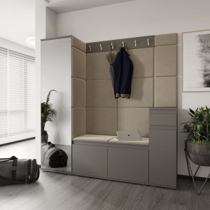 Прихожая НК STARK №2 Графит/Бежевый