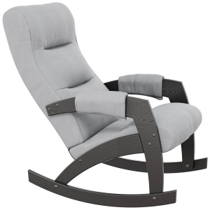 Кресло-качалка Элит венге шпон/Ultra Smoke