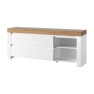 Тумба RTV 2S2N TAURUS Белый/Дуб вотан