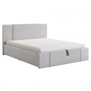 Кровать с подъемным механизмом Хлоя 160х200 галька (велюр)