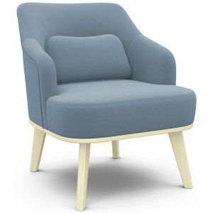 Кресло отдыха Комфорт-5 Низкая спинка CATANIA DUSTY BLUE/Бесцветный