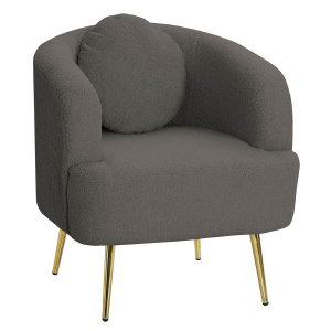 Кресло отдыха Богема BARNI GREY/Золото