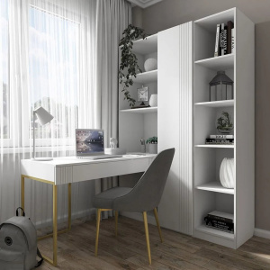 Набор Уголок школьника Мишель Белый/Золото