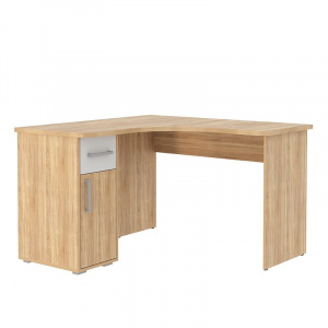 Стол компьютерный Лайт-1 1200 угловой  дуб сонома/белый