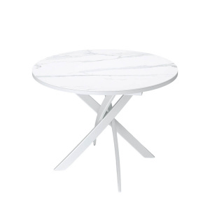 Стол обеденный Kenner R900 белый/керамика мрамор белый