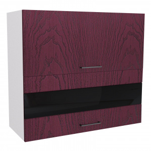 Модуль Шкаф навесной В800Г Астра Красное дерево патина