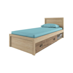 Кровать односпальная 90/D1 DIESEL дуб мадура/веллингтон