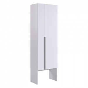 Шкаф двухдверный L600 Баско белое дерево