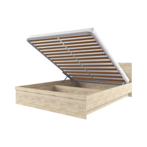 Кровать с подъемным механизмом 160 OSKAR дуб Санремо