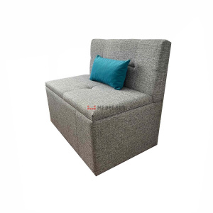 Кухонный диван Токио (рогожка) Lega Grey (серый)