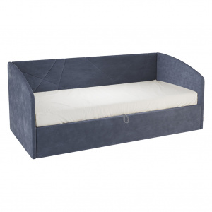 Кровать с подъемным механизмом Квест (Софа) 90х200 топаз (велюр)