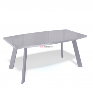Стол обеденный Kenner SL1600 серый/стекло серое