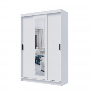 Шкаф-купе БРУНО 5 Белый гладкий