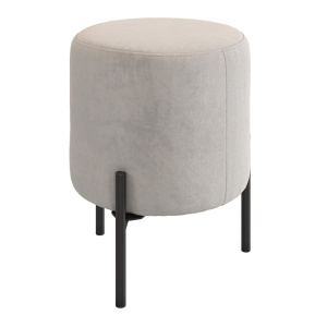 Пуф Одри галька (велюр)