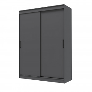 Шкаф-купе ГРАНД 1 1,6 Графит/Графит ЛДСП