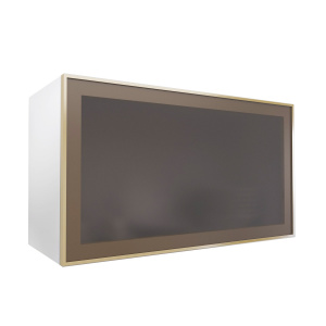 Фасад со стеклом из алюминиевого профиля 800х450