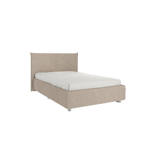 Кровать односпальная Бест 120х200 капучино (велюр)