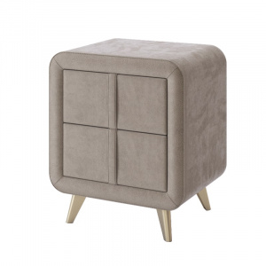 Тумба прикроватная Софи 2 латте (велюр)