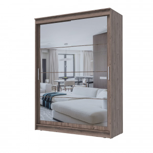 Шкаф-купе ГРАНД 1 1,6 Дуб горный/Зеркало/Зеркало