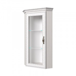 Шкаф с витриной 1VU TIFFANY Вудлайн кремовый