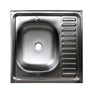 Мойка накладная 600х600 (толщина 0,6, глубина 160)