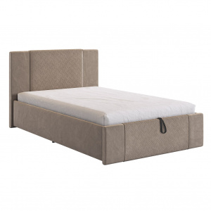 Кровать с подъемным механизмом Хлоя 120х200 латте (велюр)