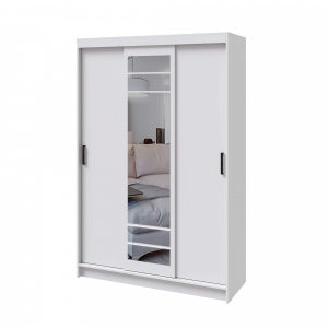 Шкаф-купе БРУНО 3 Белый гладкий